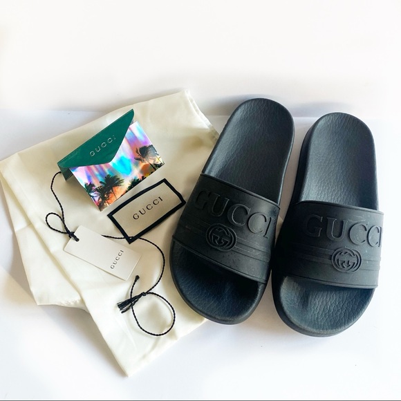 Gucci Shoes - Gucci slides size 6 black